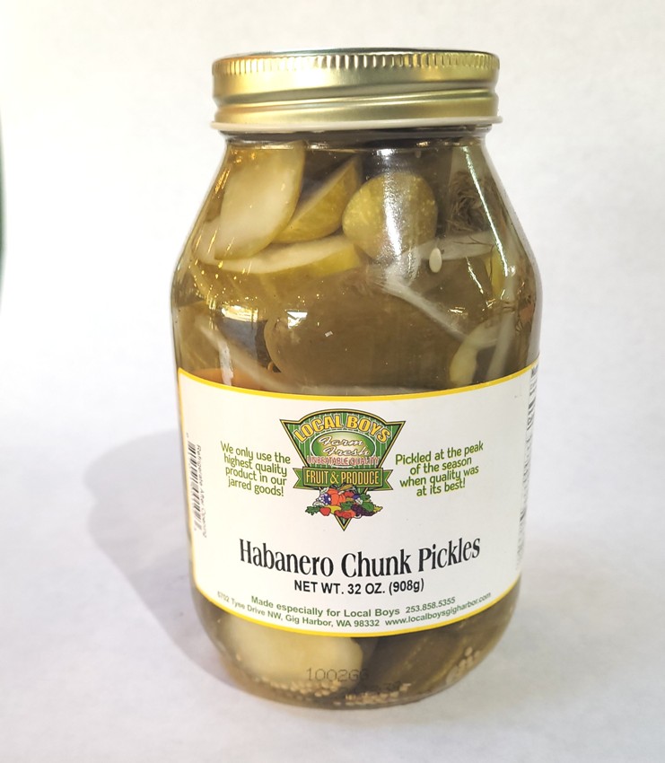 Habanero Chunk Pickles 32oz